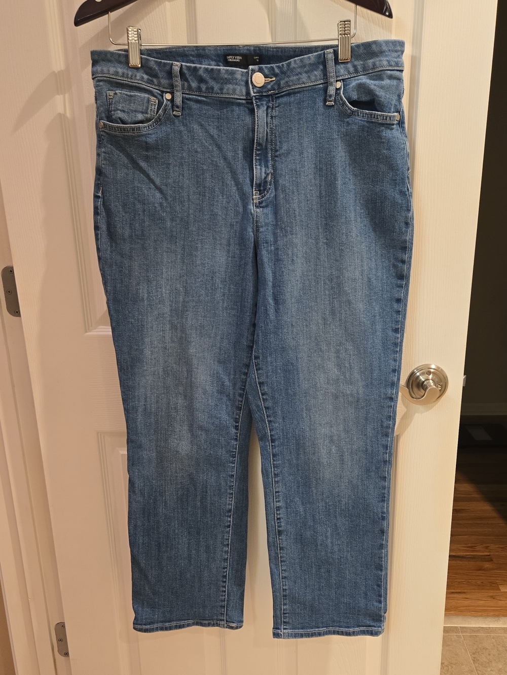 Simply Vera Vera Wang Light Wash Cropped Ankle Jeans